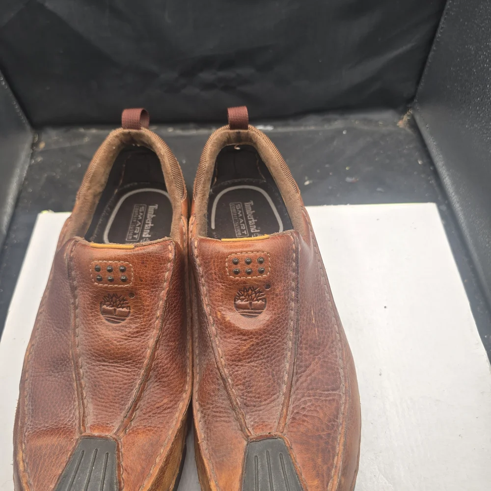 Timberland Brown Leather‎ Slip-On Loafers